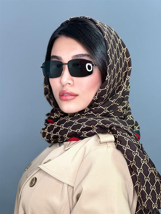 عینک دودی استاندارد زنانه مشکی a204 police